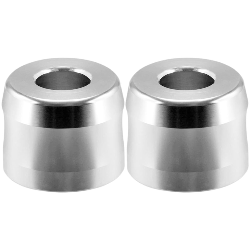 2pcs Silver Aluminium Alloy Razor Storage Stand Large Diameter Organizer with Wide Opening for Bathroom Countertop Mens Shaving Accessories