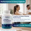 Healthivo Creatine Monohydrate Capsules, 240 Tablets, 3000mg, UK Made view 3