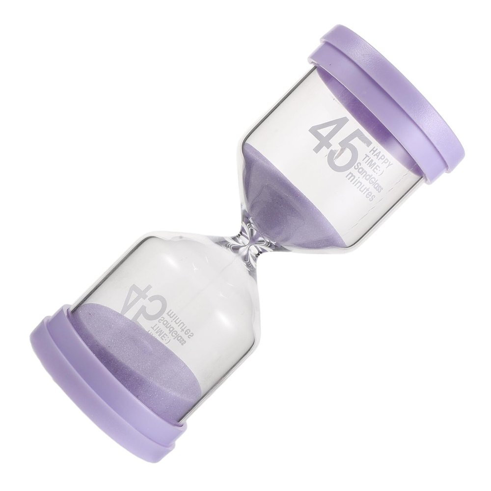 Abaodam 45-minute Sauna Hourglass Timer, Waterproof Spa Sand Timer in Macaron Purple, Bathroom and Shower Countdown Accessory for Sauna and Bathing Use