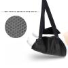 Airplane Foot Hammock - Portable Travel Footrest for Plane, Car, Train | Adjustable Leg Rest with 30kg Load Capacity | Foldable Foot Hammock with Storage Bag | Travel for Men Women, Height A view 4