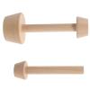 Luxshiny Wooden Egg Tart Molds 2pcs Double-Sided Pastry Dough Tamper Baking Tools for Egg Tart and Dessert DIY Cake Making Kitchen Accessories view 1