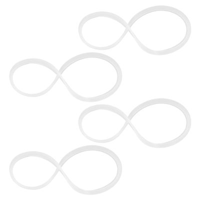 NAMOARLY 4pcs Silicone Bento Box Sealing Rings, High Temperature Resistant Leak-Proof Lunch Box Replacement Gaskets, 13cm Outer Diameter, Airtight Food Storage Lid Seals for Japanese Style