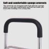 Cane Adjustable Walking Stick, Multifunctional Elderly Aid Frame, Stable Wide Base Stainless Steel Support for Seniors view 4