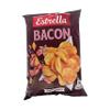 Estrella Bacon Flavour Chips 130G Crinkle Cut Potato Chips, Crispy and Crunchy Taste Product of Lithuania Pack of 4 view 2