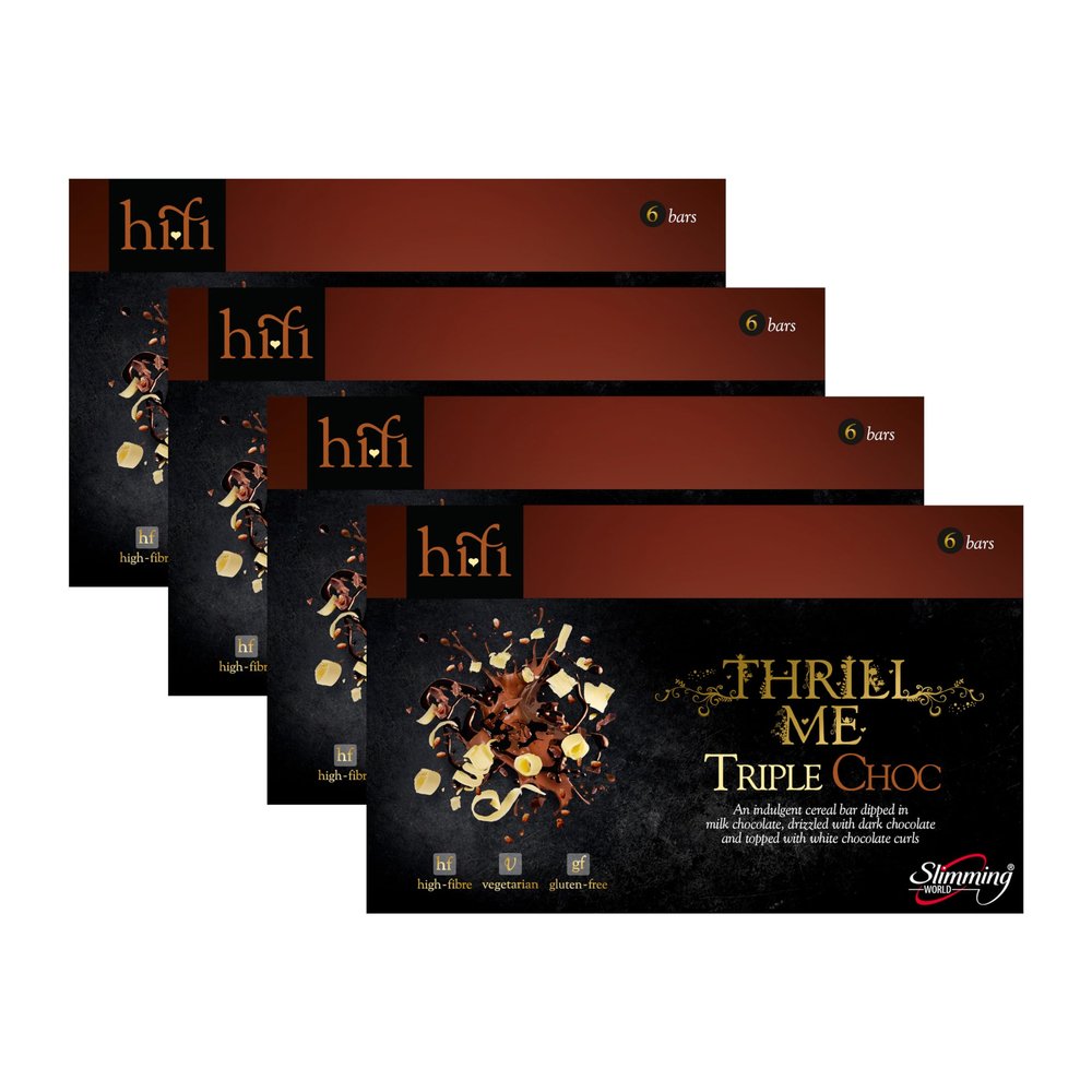Slimming World Hi-fi bars - Triple choc flavour, 8 packs of 6 bars