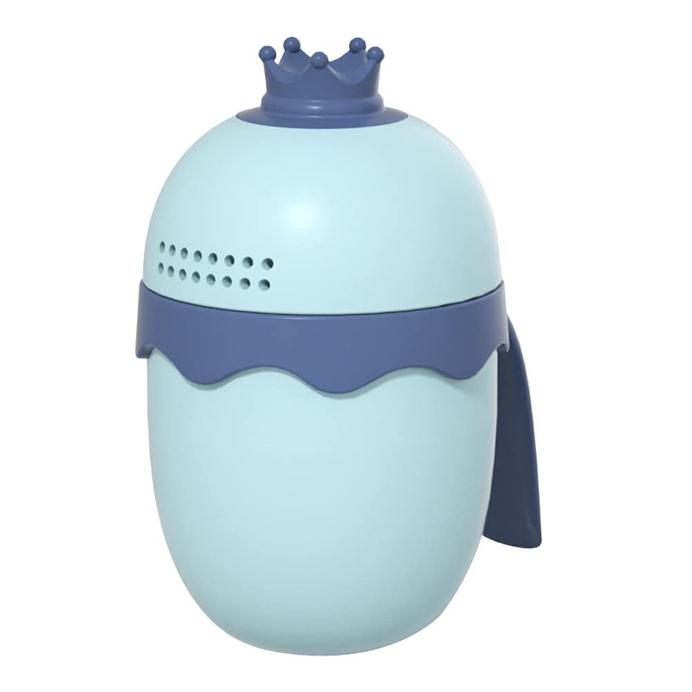 OFFSCH Shampoo Rinser Rinse Cup Blue Bath Cup for Washing Hair Bathing Tool with Crown Shower Design