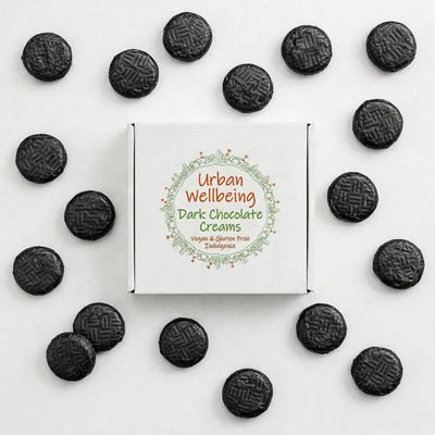 Dark Chocolate Enrobed Fondant Creams - 18 Vegan Dairy & Gluten Free Chocolates From The Urban Wellbeing Gift Store - Black Liquorice