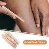 Amosfun 100pcs Wooden Hair Removal Wax Sticks Spatulas, Thickened Rounded Edge Waxing Applicator Tools for Full Body, Eyebrow and Facial Waxing, Suitable for Salon and Home Use view 3