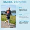 Omega 3 Gummies with DHA & EPA Heart, Brain & Eye Health Support Fish Oil Omega 3 Supplement Chewable Alternative to Omega 3 Capsules Delicious Lemon Flavour 60 Gummies view 3