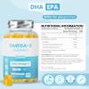 Omega 3 Gummies with DHA & EPA Heart, Brain & Eye Health Support Fish Oil Omega 3 Supplement Chewable Alternative to Omega 3 Capsules Delicious Lemon Flavour 60 Gummies view 4