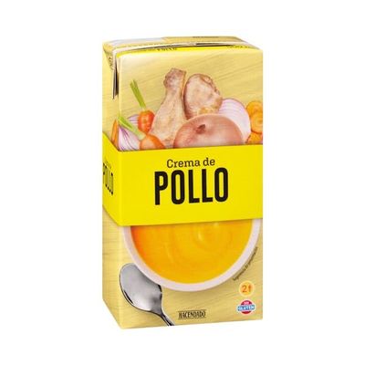 Chicken Cream with Vegetables, 500ml Brick, Pack of 3, Spanish Cuisine, Gluten Free, 1.5L Total Volume