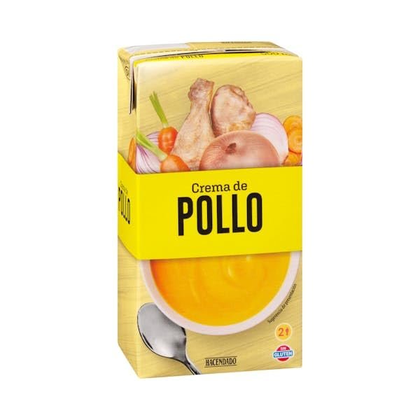 Chicken Cream with Vegetables, 500ml Brick, Pack of 3, Spanish Cuisine, Gluten Free, 1.5L Total Volume