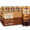 Tiger Tiger Brown Sugar Bubble Tea Cans with Nata de Coco 12 x 320ml Low Sugar Boba Tea Cans, Ready to Drink Iced Tea Multipack view 1
