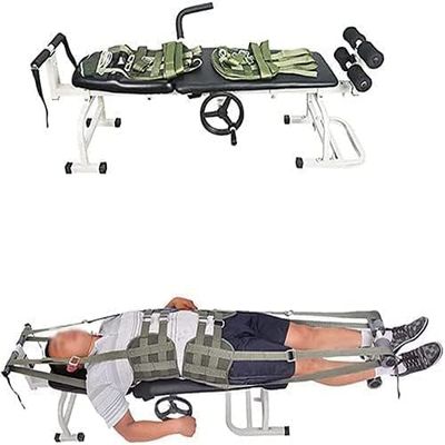 Back Lumbar Traction Device for Bed, Cervical and Lumbar Traction Bed, Home Use Cervical Spine Extension Stretcher