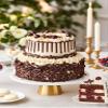 Patisserie Valerie Luxury Black Forest Gateau with Kirsch Centenary Edition Two Tier Chocolate & Cherry Cake Kirsch Cream Frosting, Dark Chocolate Shavings & Ganache Drip Celebration Cake view 2