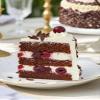 Patisserie Valerie Luxury Black Forest Gateau with Kirsch Centenary Edition Two Tier Chocolate & Cherry Cake Kirsch Cream Frosting, Dark Chocolate Shavings & Ganache Drip Celebration Cake view 3