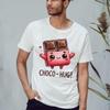 ChocOHug T-Shirt Kawaii Food Design Chocolate Bar Candy Sweets Valentines Day Gift for Him and Her L view 2