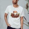 Sassy Souls Hot Cocoa Chocolate Coffee Beans Cinnamon Design T-Shirt Barista Hot Drink for Him and Her 2XL view 2