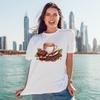 Sassy Souls Hot Cocoa Chocolate Coffee Beans Cinnamon Design T-Shirt Barista Hot Drink for Him and Her 2XL view 3