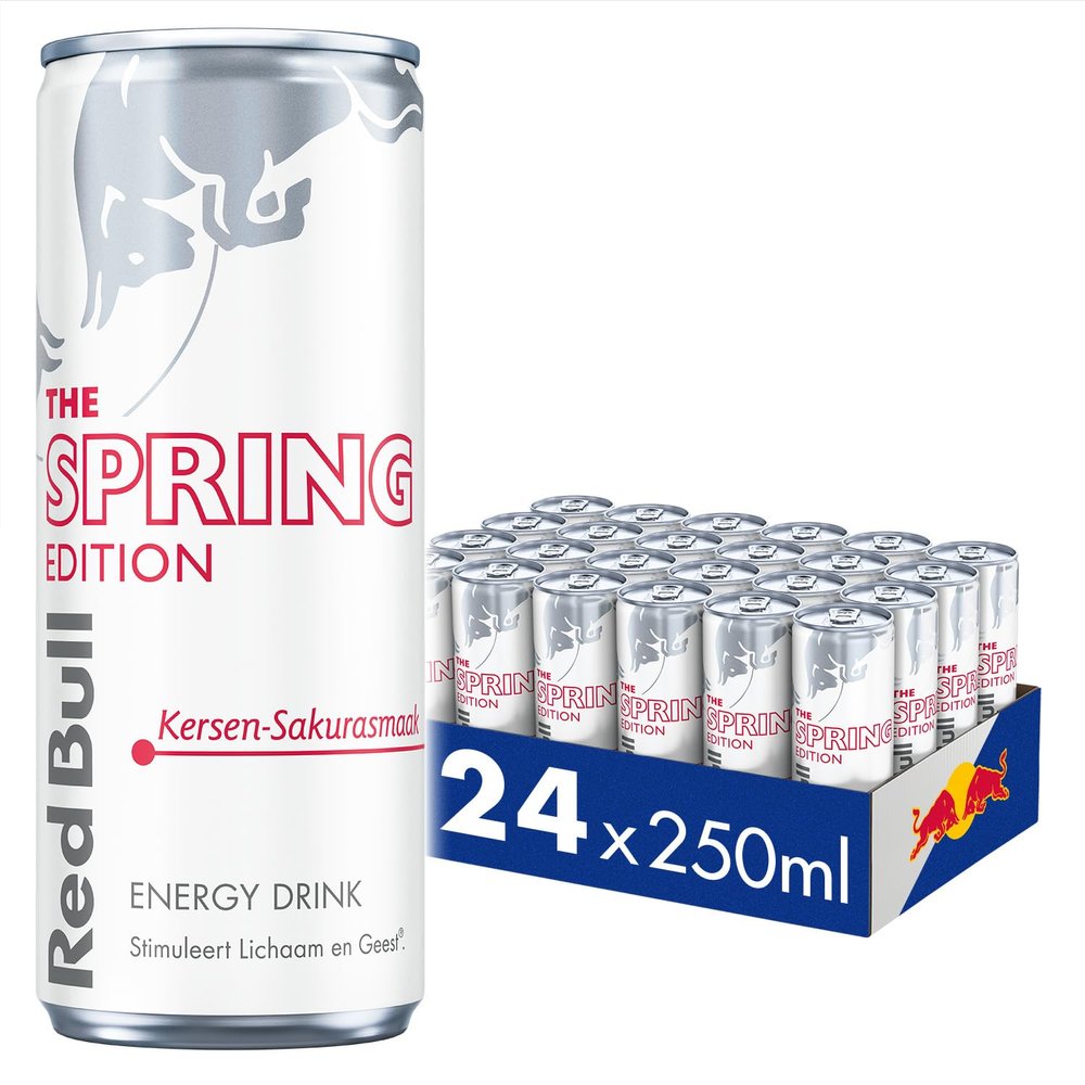 Red Bull Energy Drink Spring Edition with cherry sakura flavor 24x250ml (24pack)