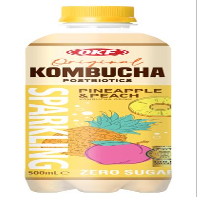 OKF Kombucha Sparkling (Pineapple & Peach), 500ml