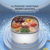 Fruit Washing Machine - PP, Rechargeable Fruit Cleaner, Start Button | Wash Basket Cleaner, Food Dirt Remover For Fruits, Vegetables, Tableware, Kitchen, Indoor, Outdoor, Camping Use view 4