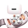 Abdominal Massager, Electric Bian Stone Tummy Kneading Instrument, Adjustable 3 Intensity Abdominal Massager Belt with Forward/Reverse Kneading, for Period Cramps, Flattening Belly, Constipation view 1