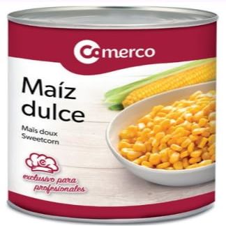 Sweetcorn vegetal in Tin 1775g (Drained Weight) COMERCO