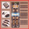 Full Body Massage Mattress - 3 in 1 Heat and Massage Mat with Adjustable Pillows and Heating Pads for Neck and Back Therapy, Muscle Relaxation for Home or Office view 2