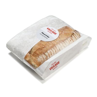 Wheat & Rye Sourdough Bread 800g Sourdough Bloomer, Pre-sliced Artisan Sourdough Loaf, Authentic Slow Fermented, Large Family Size