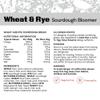 Wheat & Rye Sourdough Bread 800g Sourdough Bloomer, Pre-sliced Artisan Sourdough Loaf, Authentic Slow Fermented, Large Family Size view 4