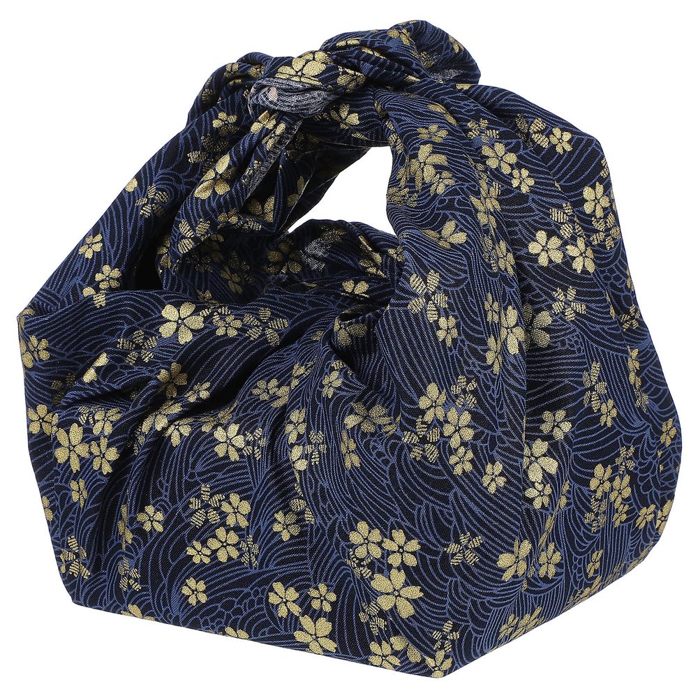 FOMIYES Bento Box Wrapping Cloth Japanese Style Cotton Floral Pattern 70X70Cm Foldable Decorative Lunch Wrap for Adults