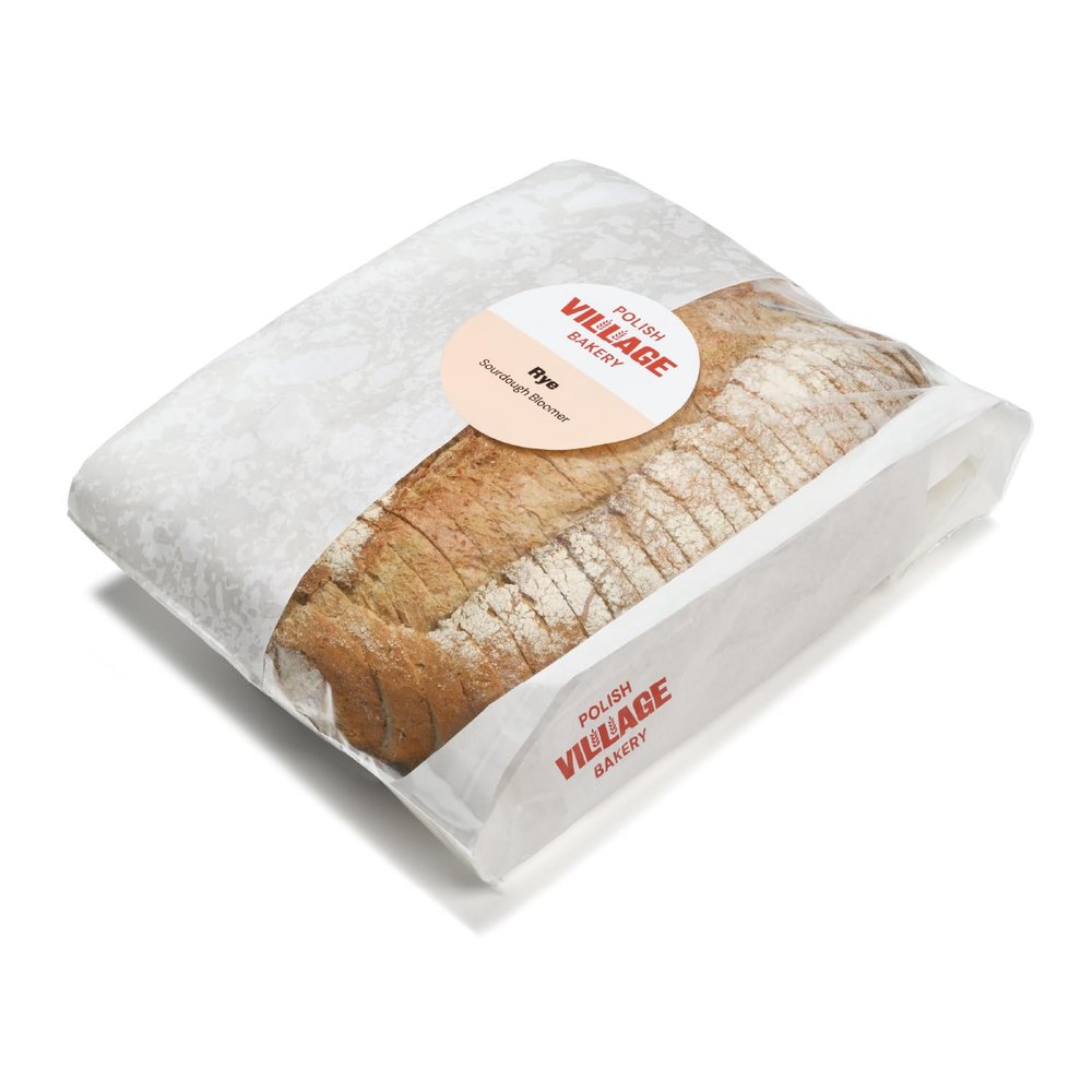 Rye Sourdough Bread 800g Sourdough Bloomer, Pre-sliced Artisan Sourdough Loaf, Authentic Slow Fermented, Large Family Size