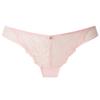 Ann Summers Sexy Lace Brazilian Knickers for Women Stylish and Comfortable Womens Underwear with Two-Tone Lace, Mesh Panels & Brazilian Cut Back, Low-Rise Fit with Cotton Gusset Pale Pink view 1