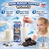 Quick Milk Magic Sipper Cookies & Cream 4 Pack 10 Per Pack (40 Total) | Magic Milk Flavouring | Vegetarian view 3