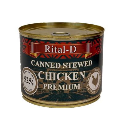 Rital-D Canned Stewed Chicken 525G Canned Foods Product Of Latvia Pack Of 1