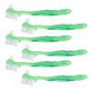 ZUNOXAZ 6pcs Dual-Ended Denture Brush for False Teeth Cleaning Soft Bristles Ergonomic Handle Denture Care Tool for Elderly Oral Hygiene view 1