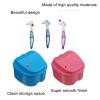 WEKADRIN 10pcs Denture Storage Boxes with Pp Material, Convenient Carrying and Protection, Denture Care Containers for Travel and Daily Use Random Color view 3