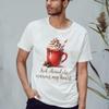 Sassy Souls Hot Chocolate Warms My Heart T-Shirt Winter Drink Cozy Beverage for Him and Her L view 2
