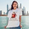 Sassy Souls Hot Chocolate Warms My Heart T-Shirt Winter Drink Cozy Beverage for Him and Her L view 3