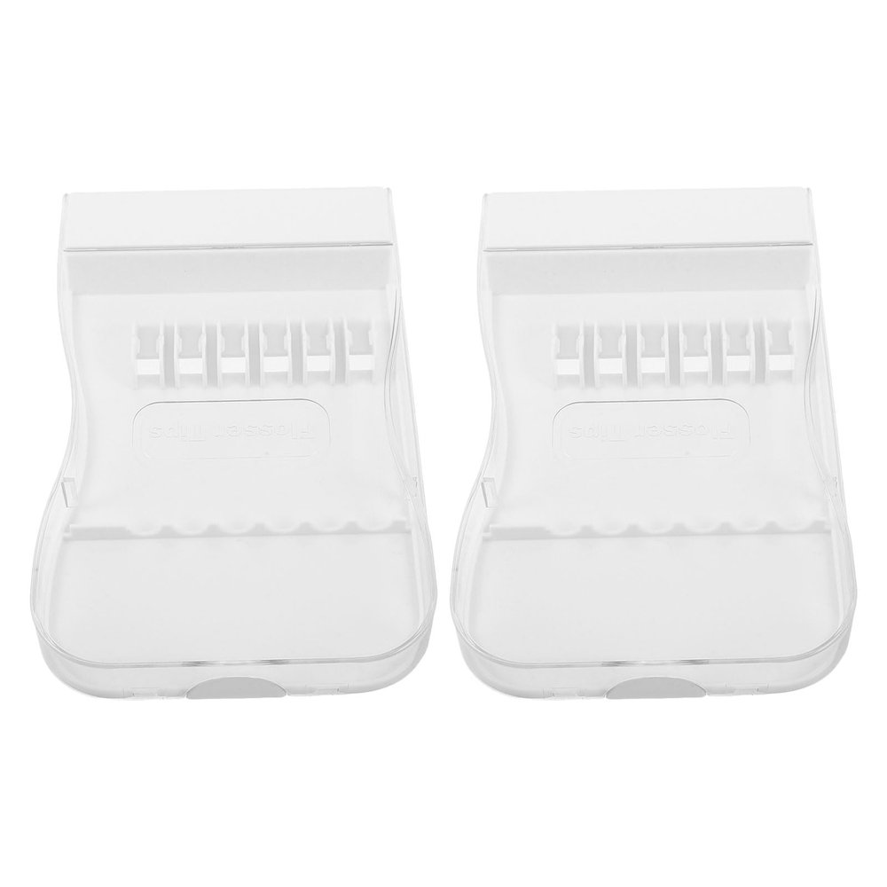 COLLBATH 2pcs Water Flosser Accessory Storage Box Tips Holder Nozzle Organizer Case Compatible for Dental Irrigator Oral Care Family Use