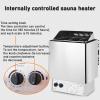Electric Sauna Heater Stainless Steel Stove with Internal Controller for Home Hotel Spa Shower Steam Room view 3