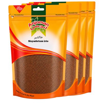 Anjoman Khakshir (Garden Cress Seeds) 4 x 150g (600g Total) Premium Natural Cooling Drink Seeds for Traditional Beverages, Mocktails & Wellness Tonics Clean & Pure Descurainia Sophia 4-Pack