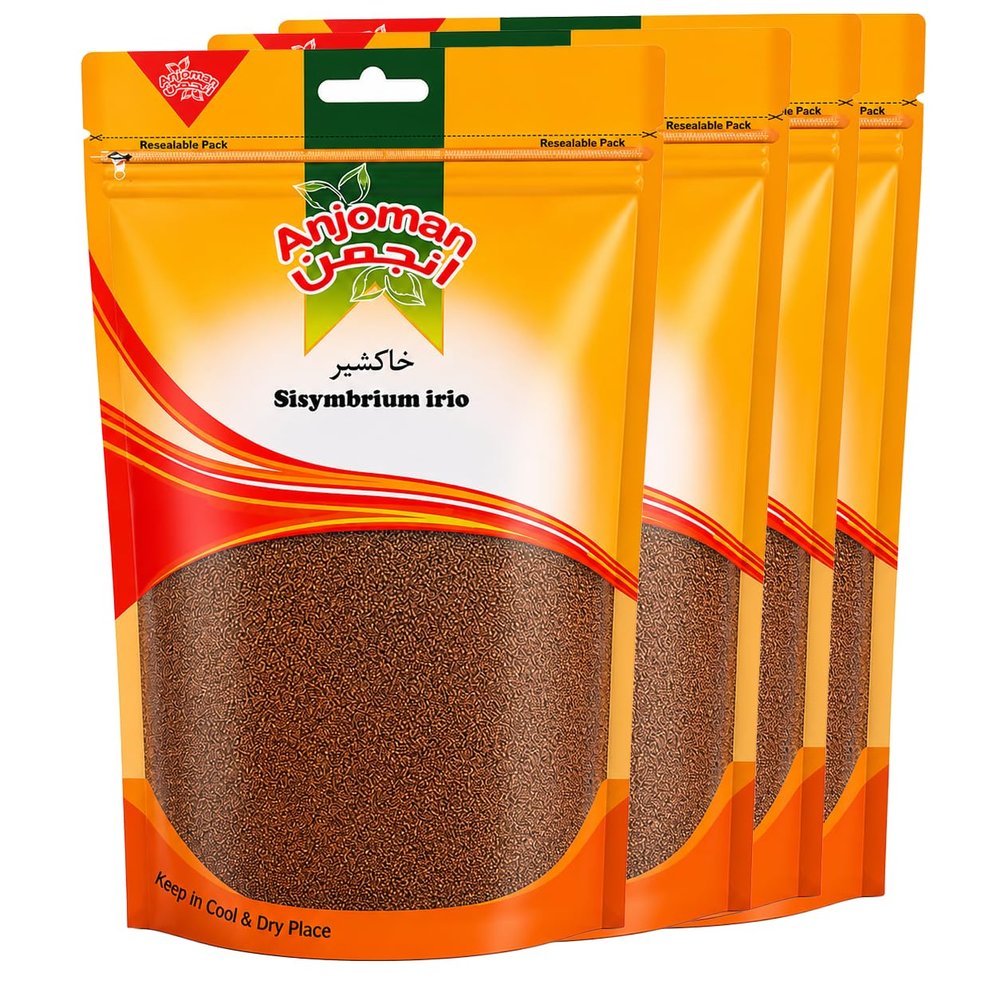 Anjoman Khakshir (Garden Cress Seeds) 4 x 150g (600g Total) Premium Natural Cooling Drink Seeds for Traditional Beverages, Mocktails & Wellness Tonics Clean & Pure Descurainia Sophia 4-Pack