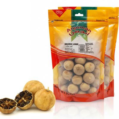 Anjoman Premium Whole Dried Limes (Limoo Amani) | Sun-Dried White Lime Spice for Authentic Persian & Middle Eastern Stews, Soups & Cooking | 180g, Pack of 2