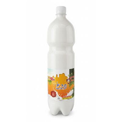 Anjoman Carbonated Doogh Ayran 1.5L Traditional Sparkling Salted Yogurt Drink Sparkling & Refreshing Savory Mint Beverage for Kebab & BBQ Large Family Value Pack Bottle