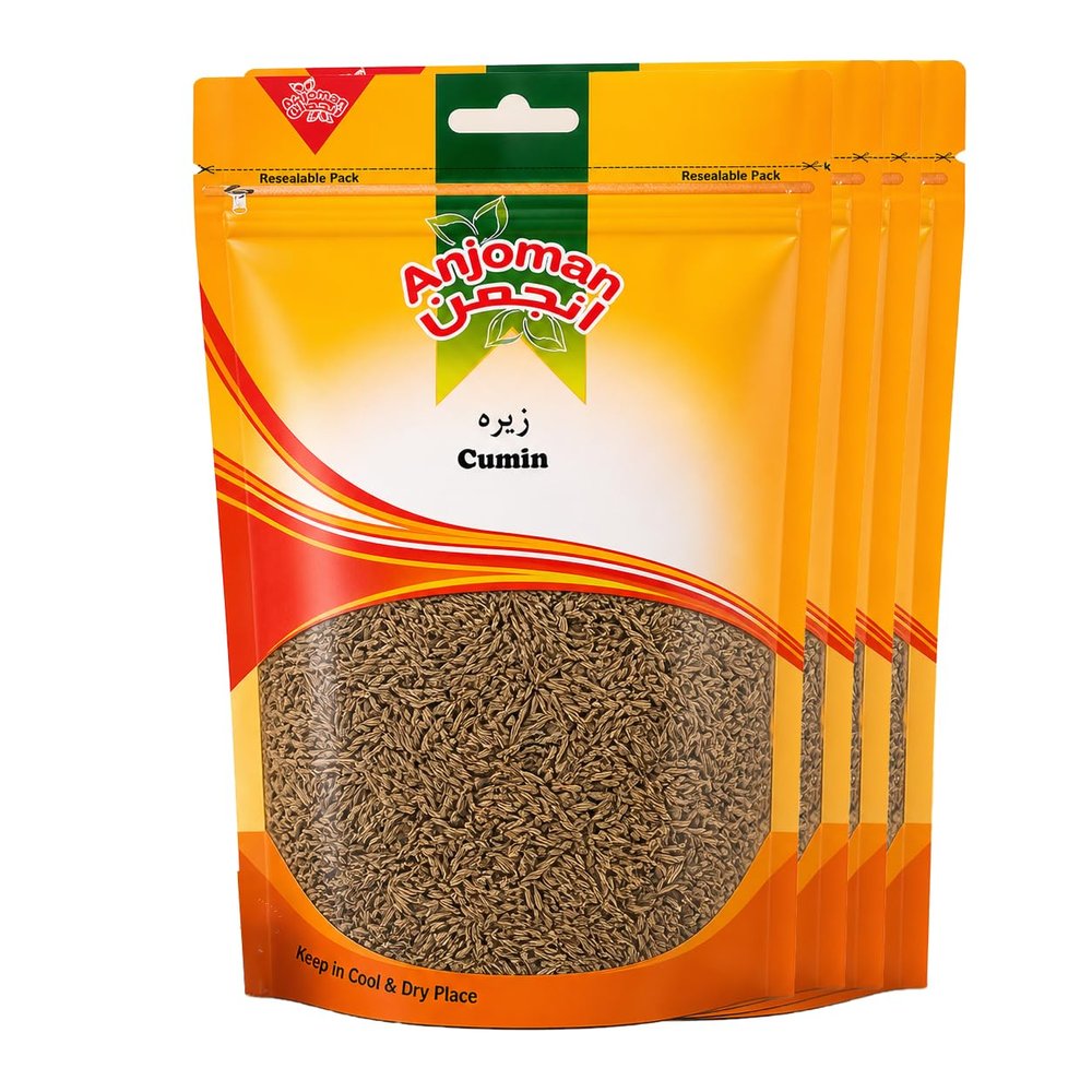 Anjoman Ground Cumin Powder (Zeereh) | 100% Natural Pure Spice for Cooking, Marinades & Seasoning | 100g (Pack of 4)