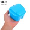 Yardenfun 2pcs Denture Storage Case Blue Plastic False Tooth Box with Ultra-Smooth Finish and Beautiful Design, Convenient for Carers and Denture Hygiene, Portable Dental Storage for Travel view 2