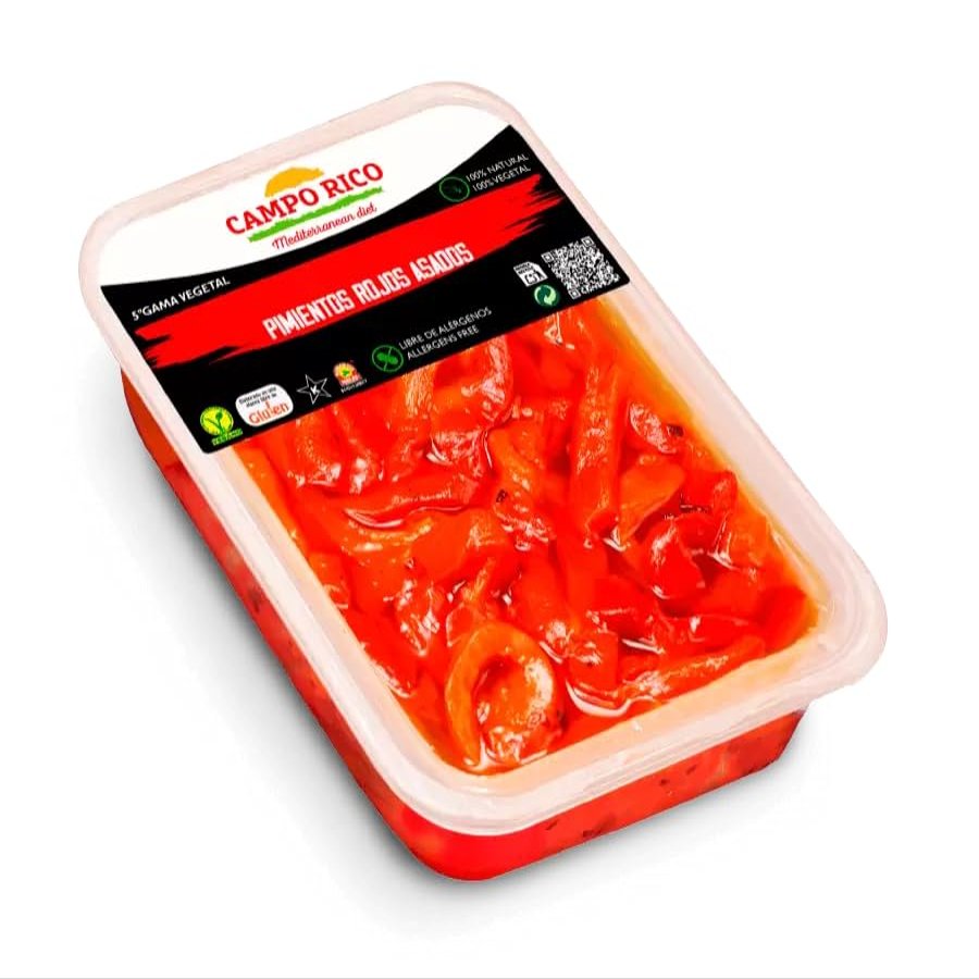 Roasted Red Pepper Strips 8 x 1kg Camporico