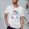 Kawaii Milk Carton Cherry Blossom Sparkle Design T-Shirt Milk Food Drink Birthday Gift for Him and Her M view 2